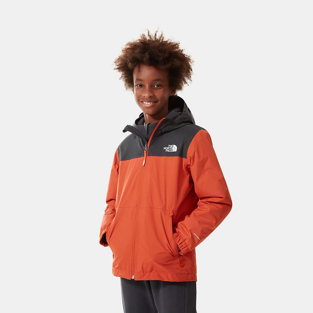 The North Face Waterproof Jackets Boys Australia - The North Face Warm Storm Orange / Black Hiking (